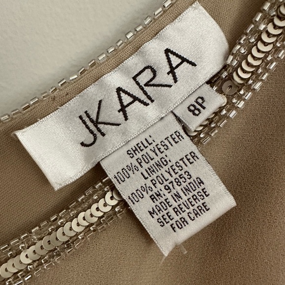 JKARA| NWT Knee Length Evening Beaded Dress - Picture 11 of 11